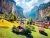 Summer View of the Waterfall in Lauterbrunnen