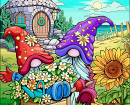 Two Gnomes in a Summer Garden