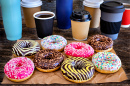 Colorful Donuts on the Table