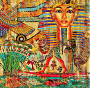 Vintage Background in Egyptian Style