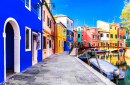 Colourful Houses of Burano Island, Venice, Italy