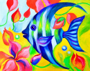Beautiful Blue Striped Fish