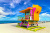 Lifeguard Tower in Miami Beach, Florida, USA