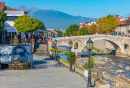 Bistrica River in the Center of Prizren, Kosovo