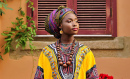 Portrait of a Young Woman in Traditional Dress