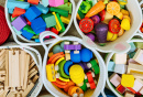 Colorful Toy Storage Baskets