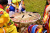 Indians Drumming at a Pow Wow