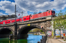 Rail Traffic in Central Berlin, Germany