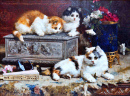 Kittens around the Jewelry Box