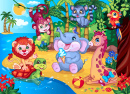 Happy Jungle Animals