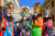 People in Colorful Costumes at the Venice Carnival
