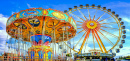 Fairground Amusement Rides in Munich, Germany