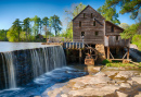 Historic Yates Water Mill in Raleigh, NC, USA