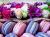 Violet and Pink Macarons and Flowers