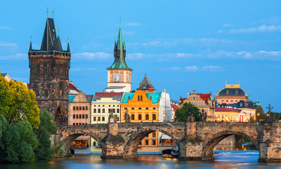 Amazing View of the Old Town of Prague, Czechia
