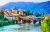 Beautiful Medieval Towns of Italy -Picturesque  Bassano Del Grappa With Famous Bridge,  Vicenza Province,  Region of Veneto