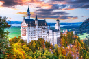 The Famous Neuschwanstein Castle, Bavaria, Germany