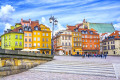 Castle Square in Warsaw Old Town, Poland