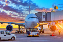 Pre-Flight Service at Sunset