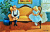 Kids Sitting on a Loveseat