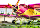 An Old Biplane at theAirfield