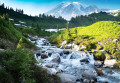 Myrtle Falls in Mount Rainier NP, WA, USA