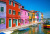 Colorful Houses in Burano, Venice, Italy