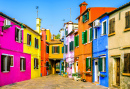The Famous Old Town of Burano, Venice, Italy