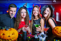 Young People Have Fun on Halloween