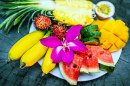 Colorful Tropical Fruits