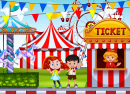 Children at the Circus Ticket Booth
