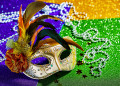 Colorful Mardi Gras Mask