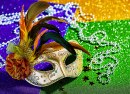 Colorful Mardi Gras Mask