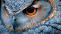 A Close-Up Photograph of an Eagle Owl