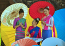 Colorful Parasols in Chiang Mai, Thailand
