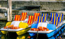 Pedal Boats in a Port, Italy
