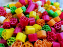 Close-Up of Brightly Colored Pasta