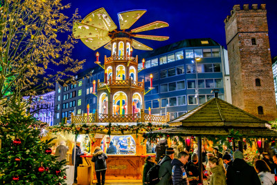 The Famous Christmas Market in Munich, Germany