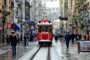 Tram in the Istiklal Street, Turkey