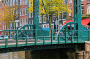 Aluminium Bridge in Amsterdam, The Netherlands