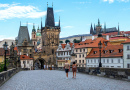 Charles Bridge in Prague, Bohemia, Czech Republic