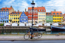 Nyhavn Area in Copenhagen, Denmark