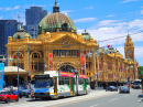 Rail Tram in Melbourne, Australia