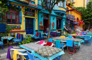 Street Restaurants in Istanbul, Turkey