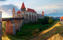 Corvin Castle at Sunrise, Hunedoara, Romania