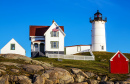 View of the Nubble Lighthouse, Maine, USA