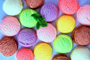 Pastel Colored Ice Cream Scoops