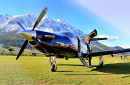 Pilatus PC-12 NG Turboprop in the Alps, Austria