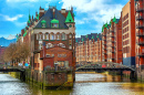 Warehouses in the HafenCity, Hamburg, Germany