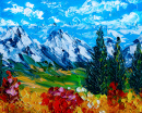 Rocky Mountain National Park, Oil Painting